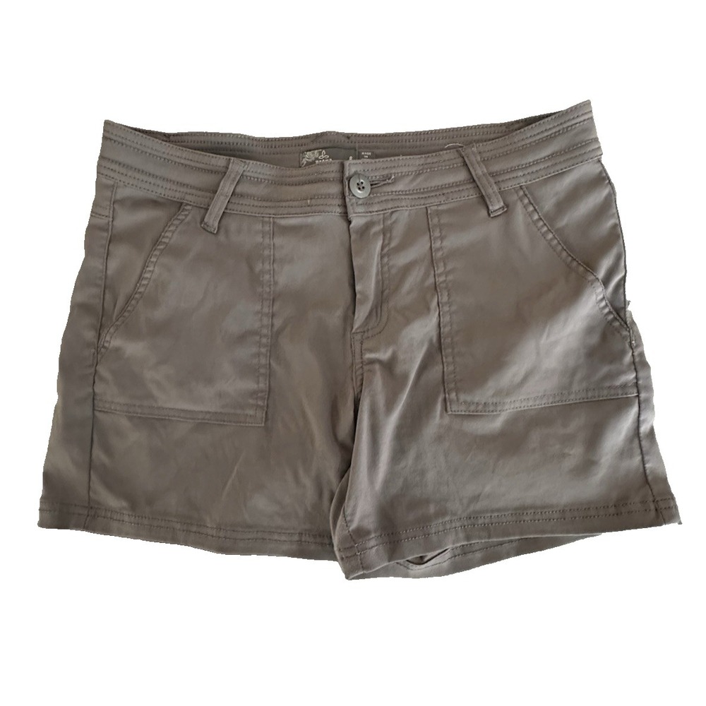 Prana Women s Gray Hiking Shorts Size 8